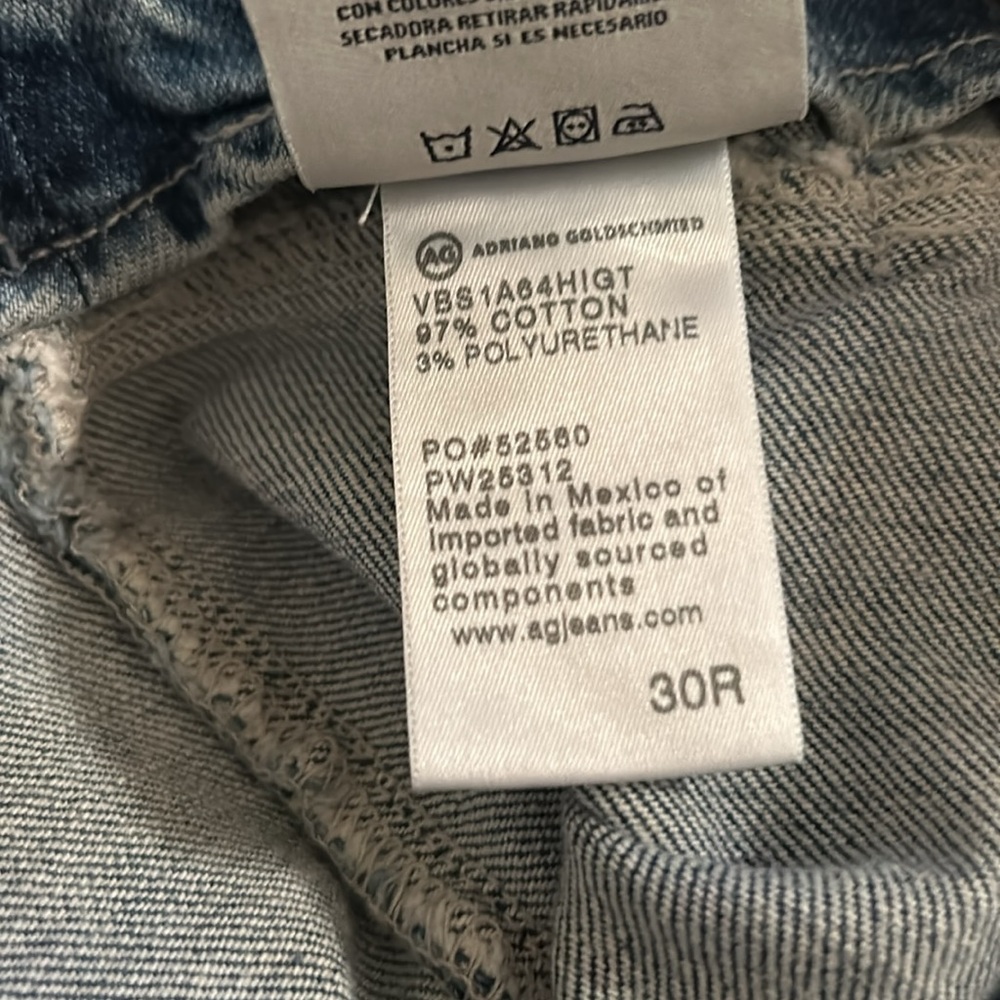 AG -✨FINAL PRICE-NWT- darted. “Aven” high-rise, relaxed, straight jeans. Contour - Picture 7 of 10